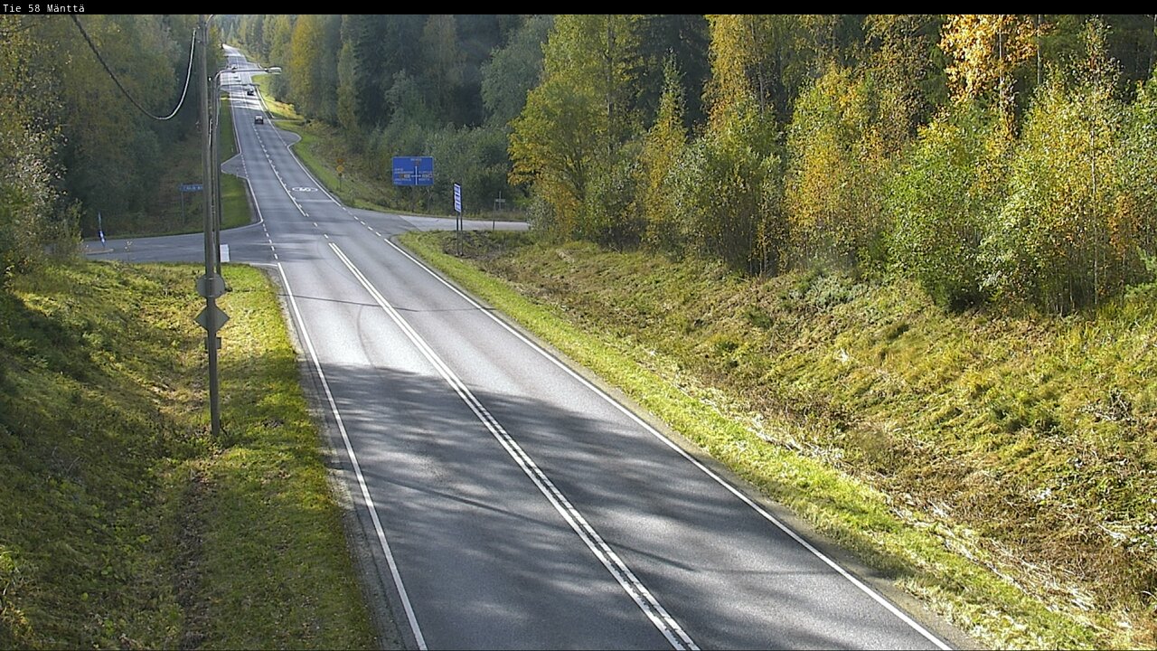 Weather Camera Image Väg 58 Mänttä, Mänttä-Vilppula, Pirkanmaa
