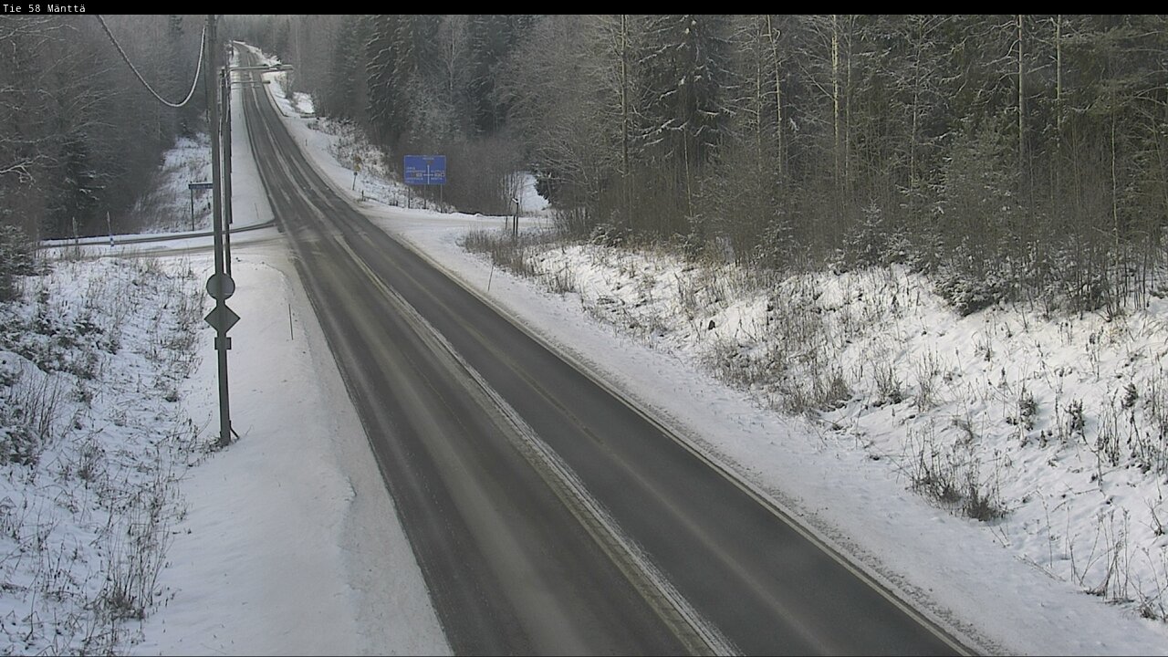 Weather Camera Image Väg 58 Mänttä, Mänttä-Vilppula, Pirkanmaa
