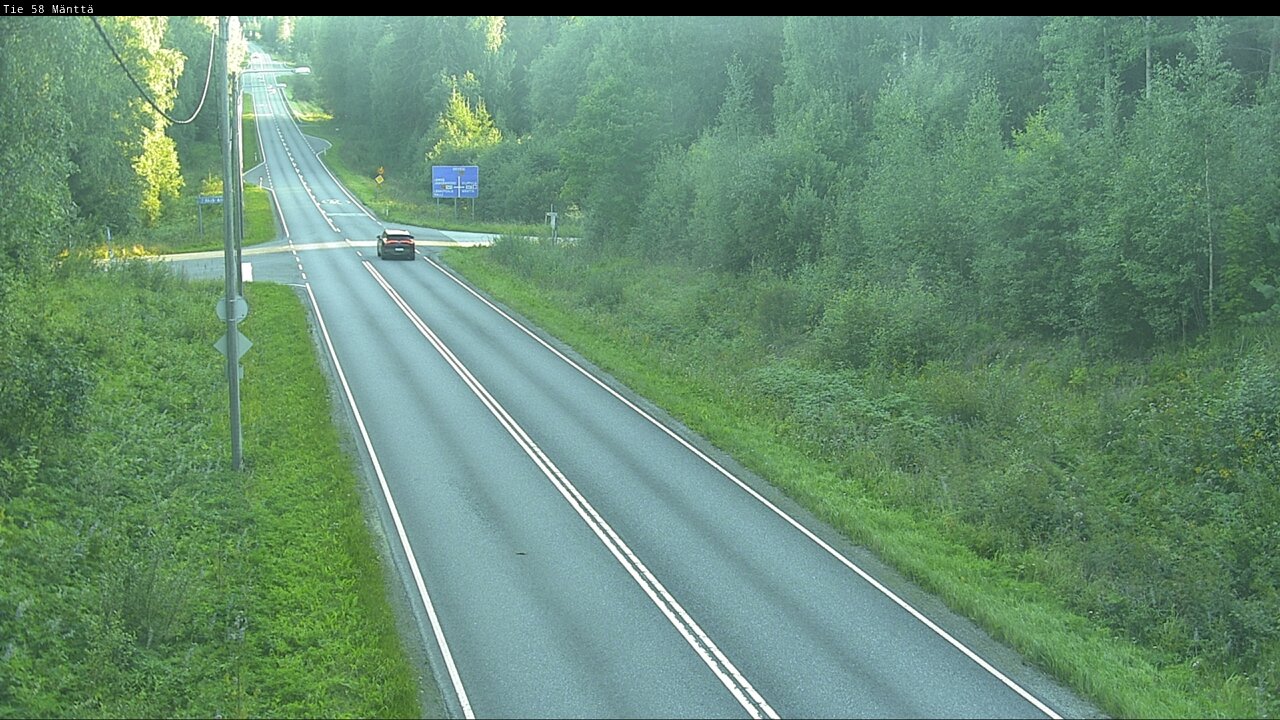 Weather Camera Image Road 58 Mänttä, Mänttä-Vilppula, Pirkanmaa