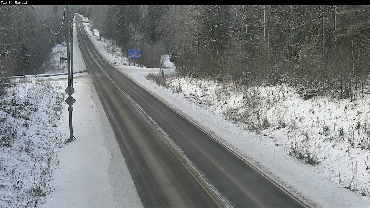 Weather Camera Image Väg 58 Mänttä, Mänttä-Vilppula, Pirkanmaa