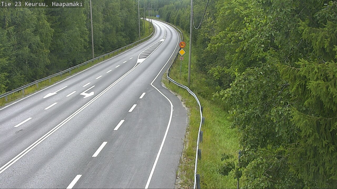 Weather Camera Image Road 23 Haapamäki, Keuruu, Keski-Suomi