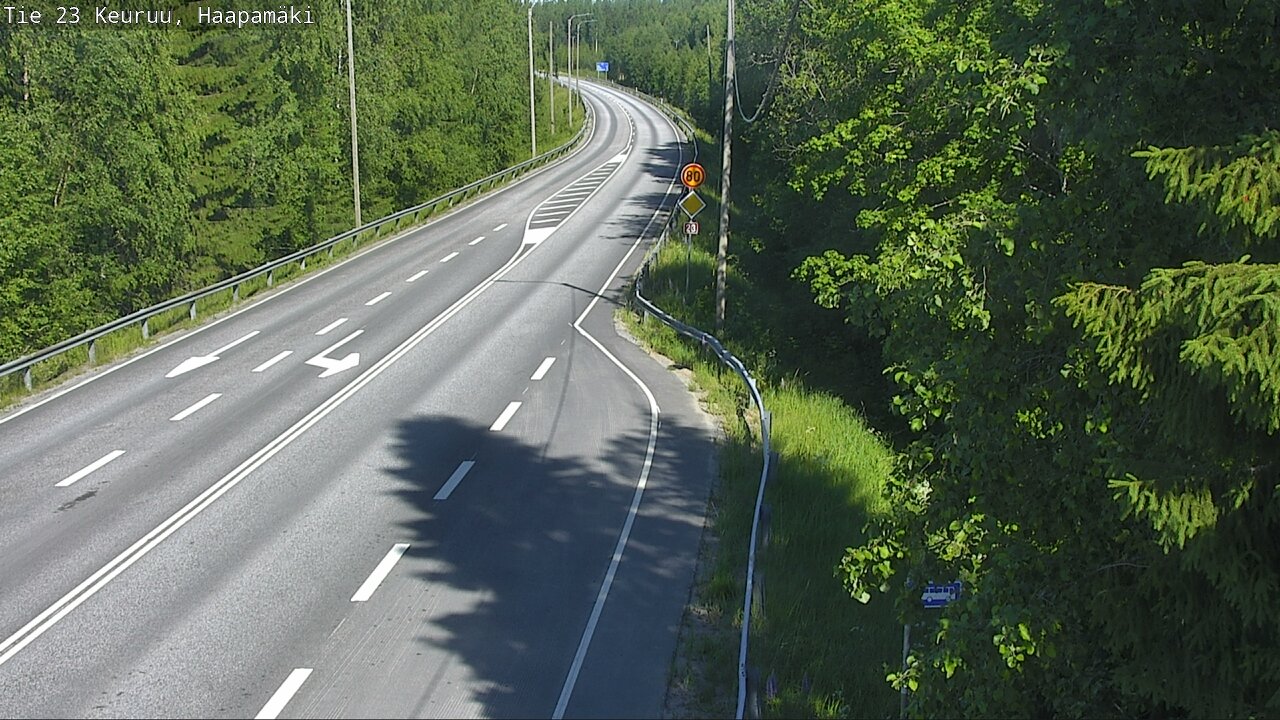 Weather Camera Image Road 23 Haapamäki, Keuruu, Keski-Suomi