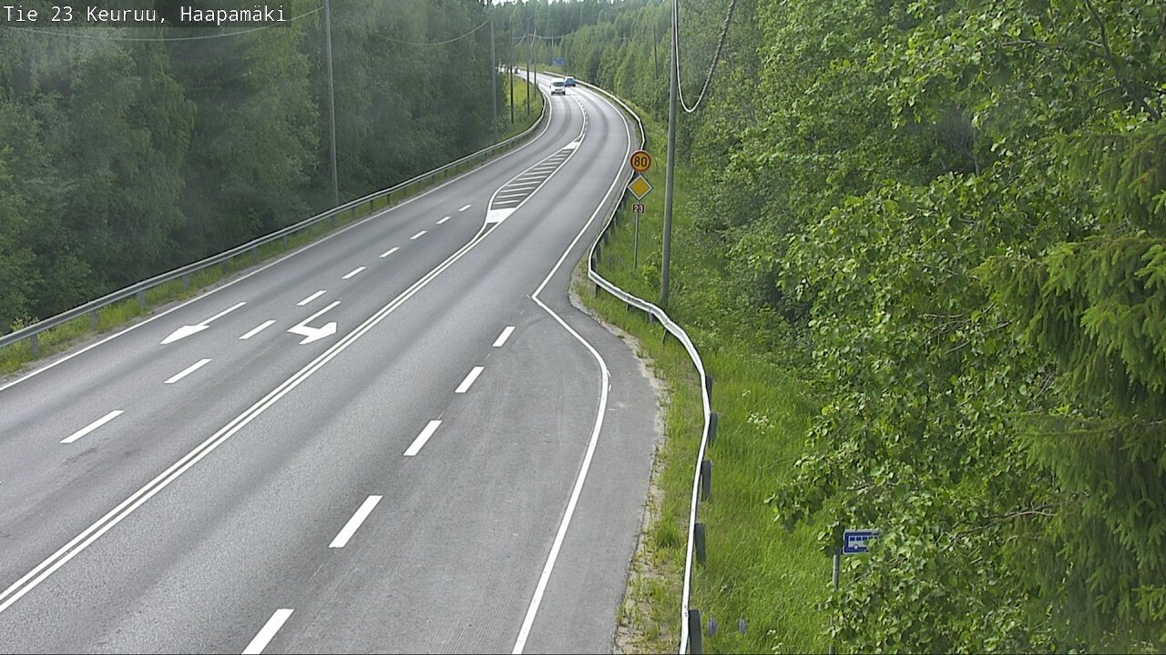 Weather Camera Image Road 23 Haapamäki, Keuruu, Keski-Suomi