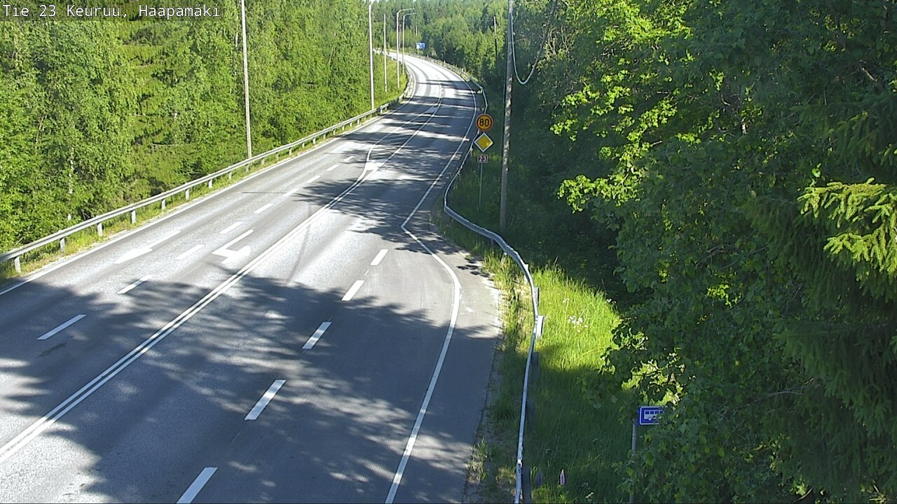 Weather Camera Image Road 23 Haapamäki, Keuruu, Keski-Suomi
