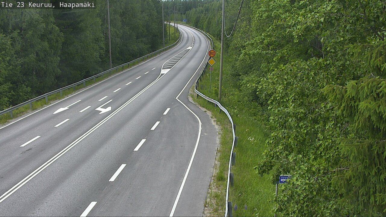 Weather Camera Image Road 23 Haapamäki, Keuruu, Keski-Suomi