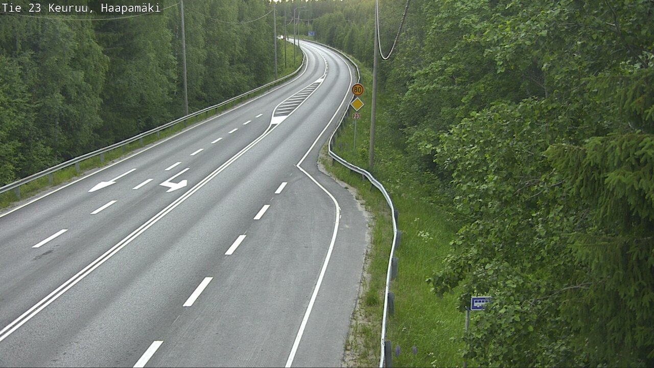 Weather Camera Image Road 23 Haapamäki, Keuruu, Keski-Suomi