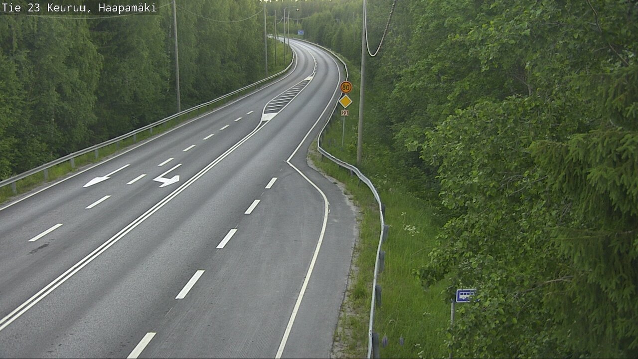 Weather Camera Image Road 23 Haapamäki, Keuruu, Keski-Suomi