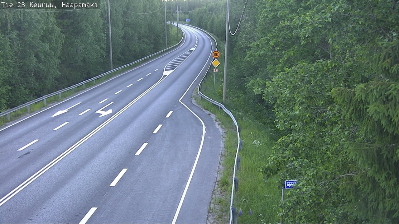 Weather Camera Image Road 23 Haapamäki, Keuruu, Keski-Suomi