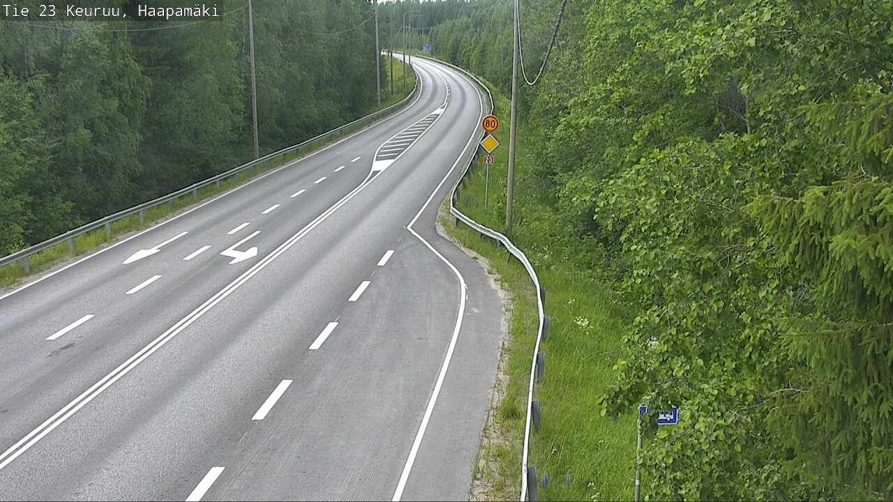 Weather Camera Image Road 23 Haapamäki, Keuruu, Keski-Suomi