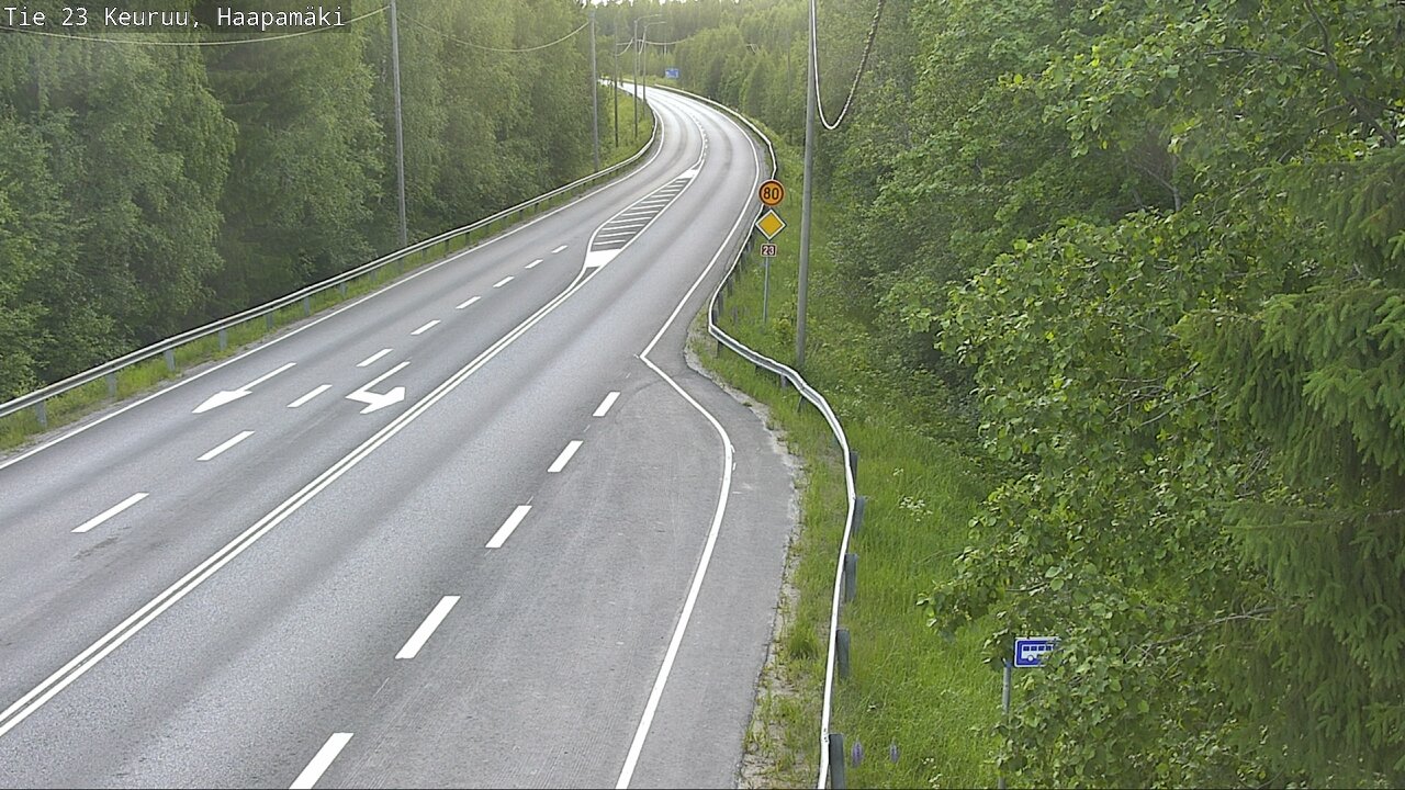 Weather Camera Image Road 23 Haapamäki, Keuruu, Keski-Suomi
