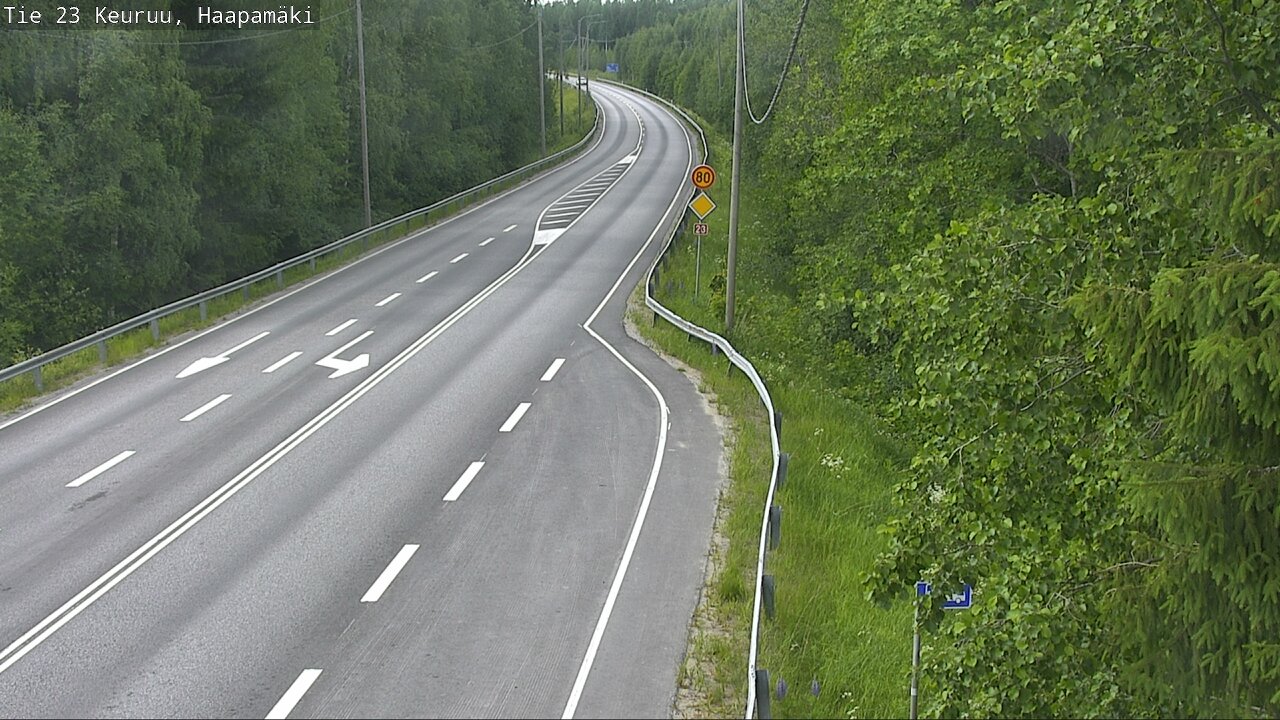 Weather Camera Image Road 23 Haapamäki, Keuruu, Keski-Suomi