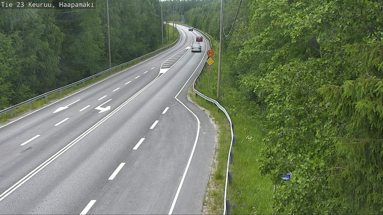 Weather Camera Image Road 23 Haapamäki, Keuruu, Keski-Suomi