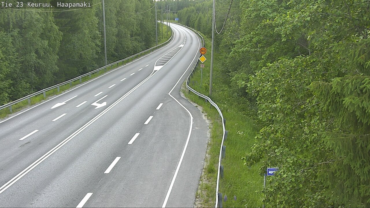 Weather Camera Image Road 23 Haapamäki, Keuruu, Keski-Suomi