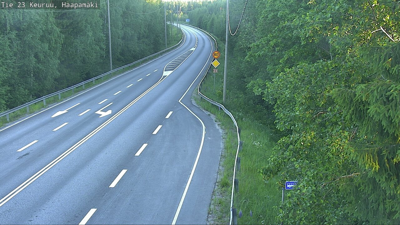 Weather Camera Image Road 23 Haapamäki, Keuruu, Keski-Suomi