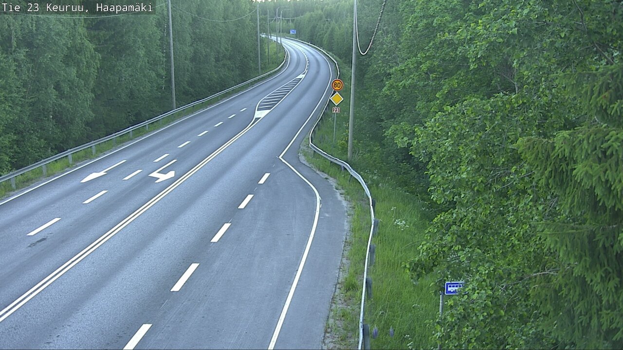 Weather Camera Image Road 23 Haapamäki, Keuruu, Keski-Suomi