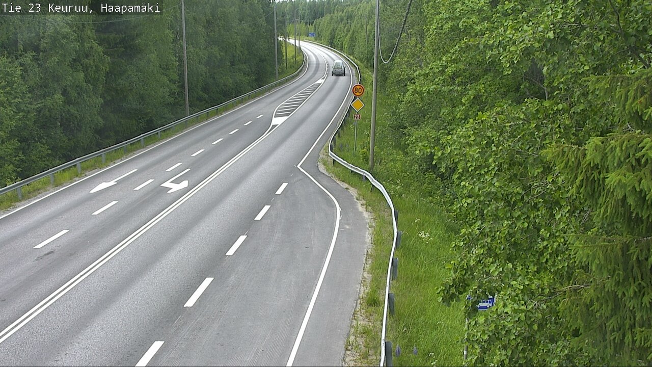Weather Camera Image Road 23 Haapamäki, Keuruu, Keski-Suomi