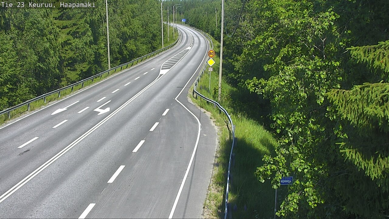 Weather Camera Image Road 23 Haapamäki, Keuruu, Keski-Suomi
