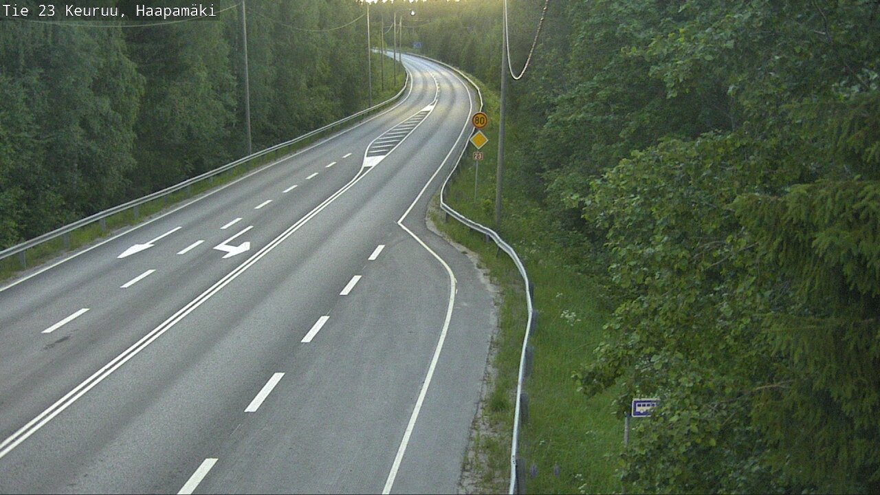 Weather Camera Image Road 23 Haapamäki, Keuruu, Keski-Suomi