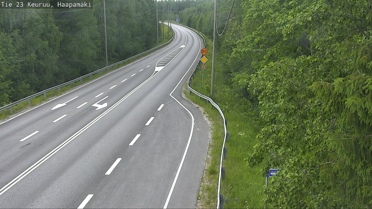 Weather Camera Image Road 23 Haapamäki, Keuruu, Keski-Suomi