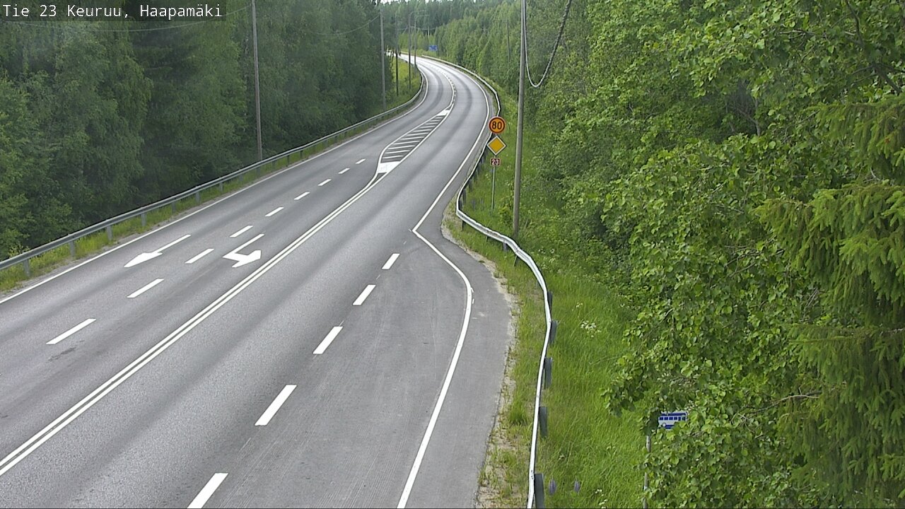 Weather Camera Image Road 23 Haapamäki, Keuruu, Keski-Suomi