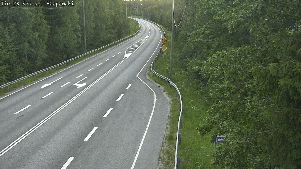 Weather Camera Image Road 23 Haapamäki, Keuruu, Keski-Suomi