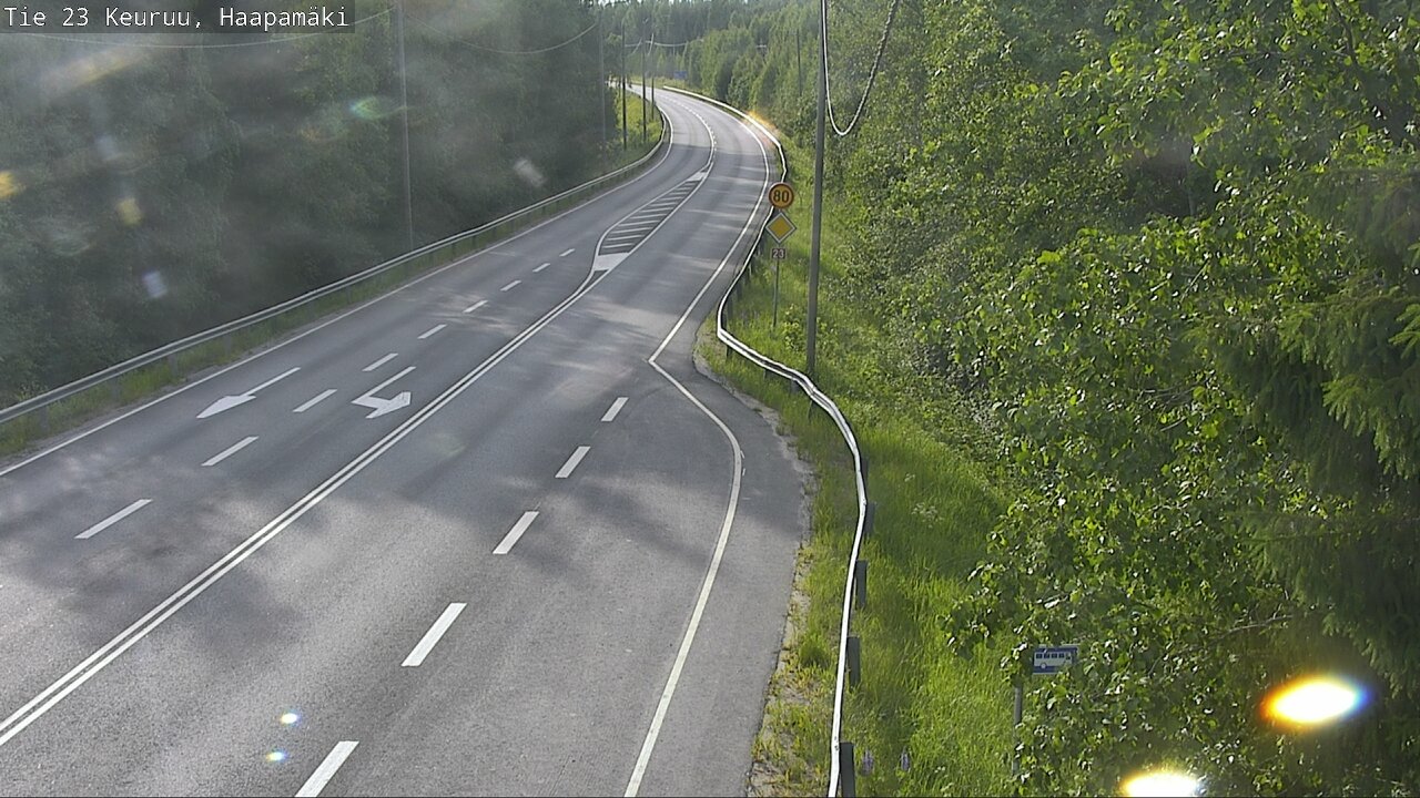 Weather Camera Image Road 23 Haapamäki, Keuruu, Keski-Suomi