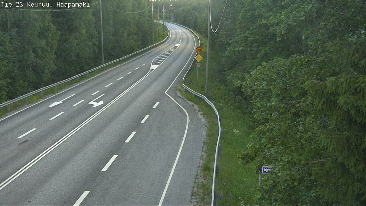 Weather Camera Image Road 23 Haapamäki, Keuruu, Keski-Suomi