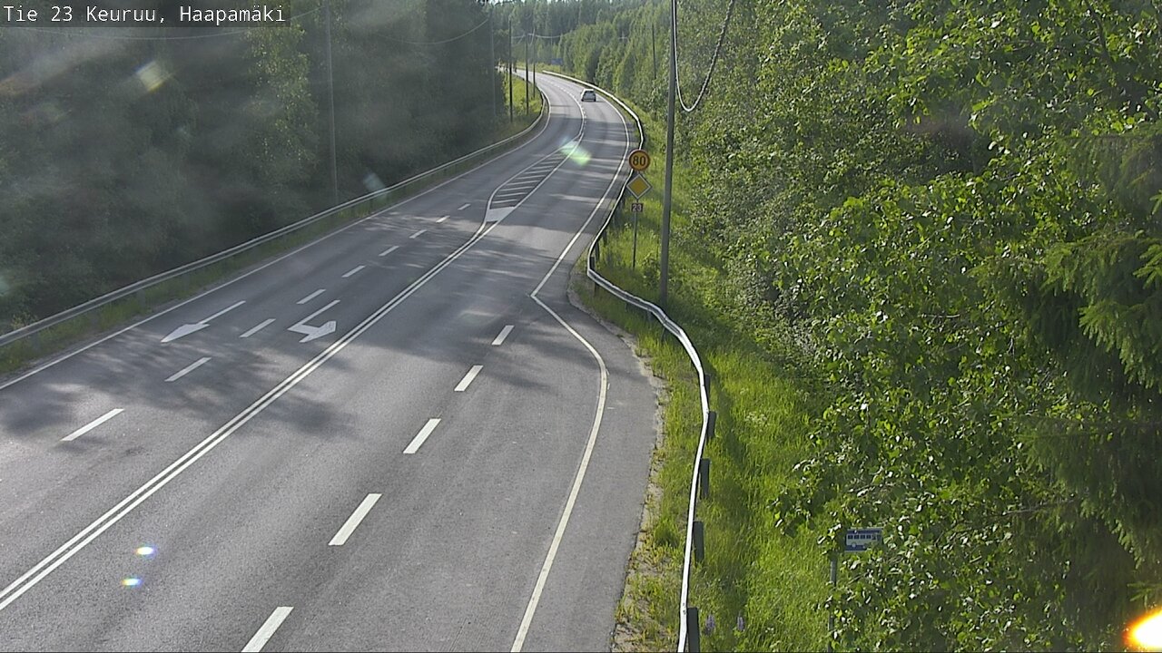 Weather Camera Image Road 23 Haapamäki, Keuruu, Keski-Suomi