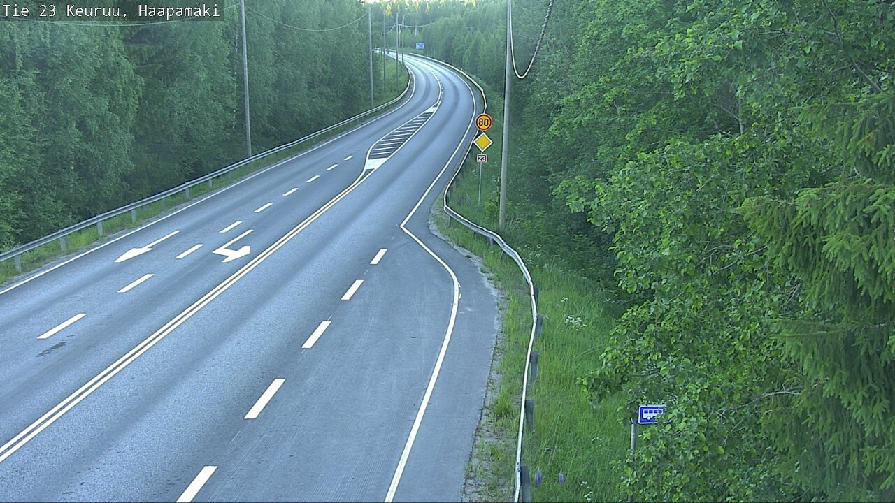 Weather Camera Image Road 23 Haapamäki, Keuruu, Keski-Suomi