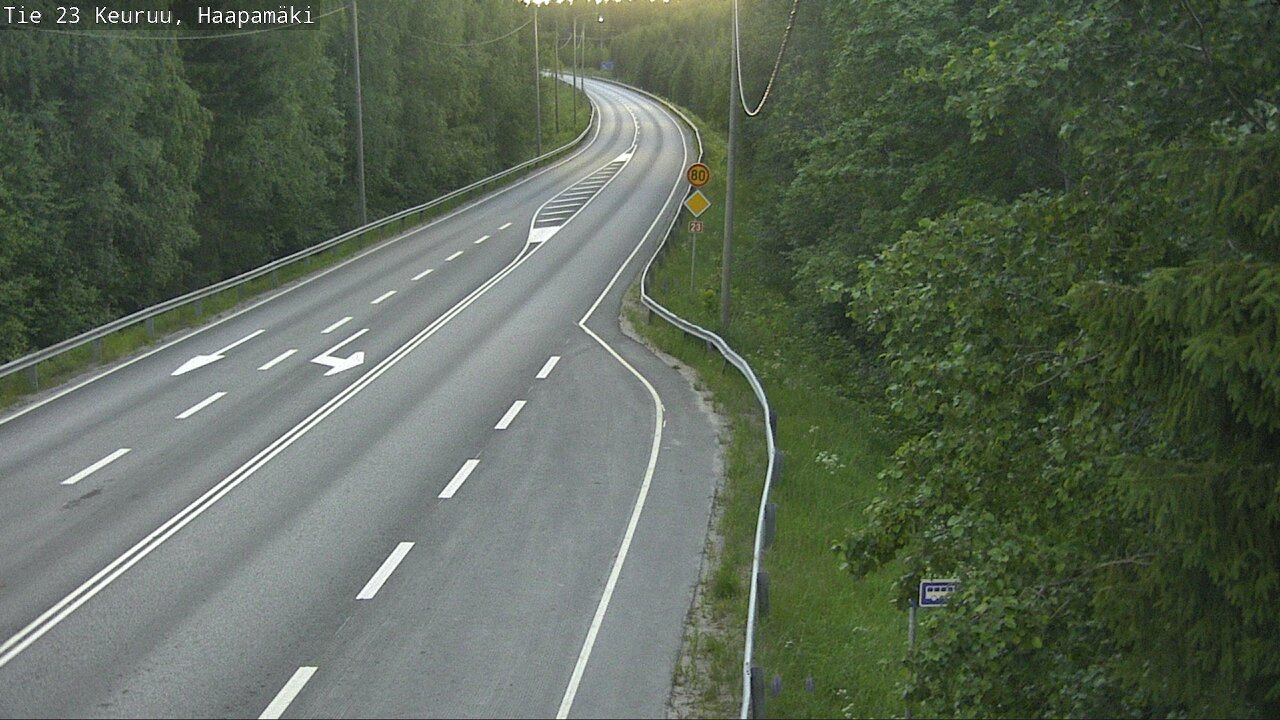 Weather Camera Image Road 23 Haapamäki, Keuruu, Keski-Suomi