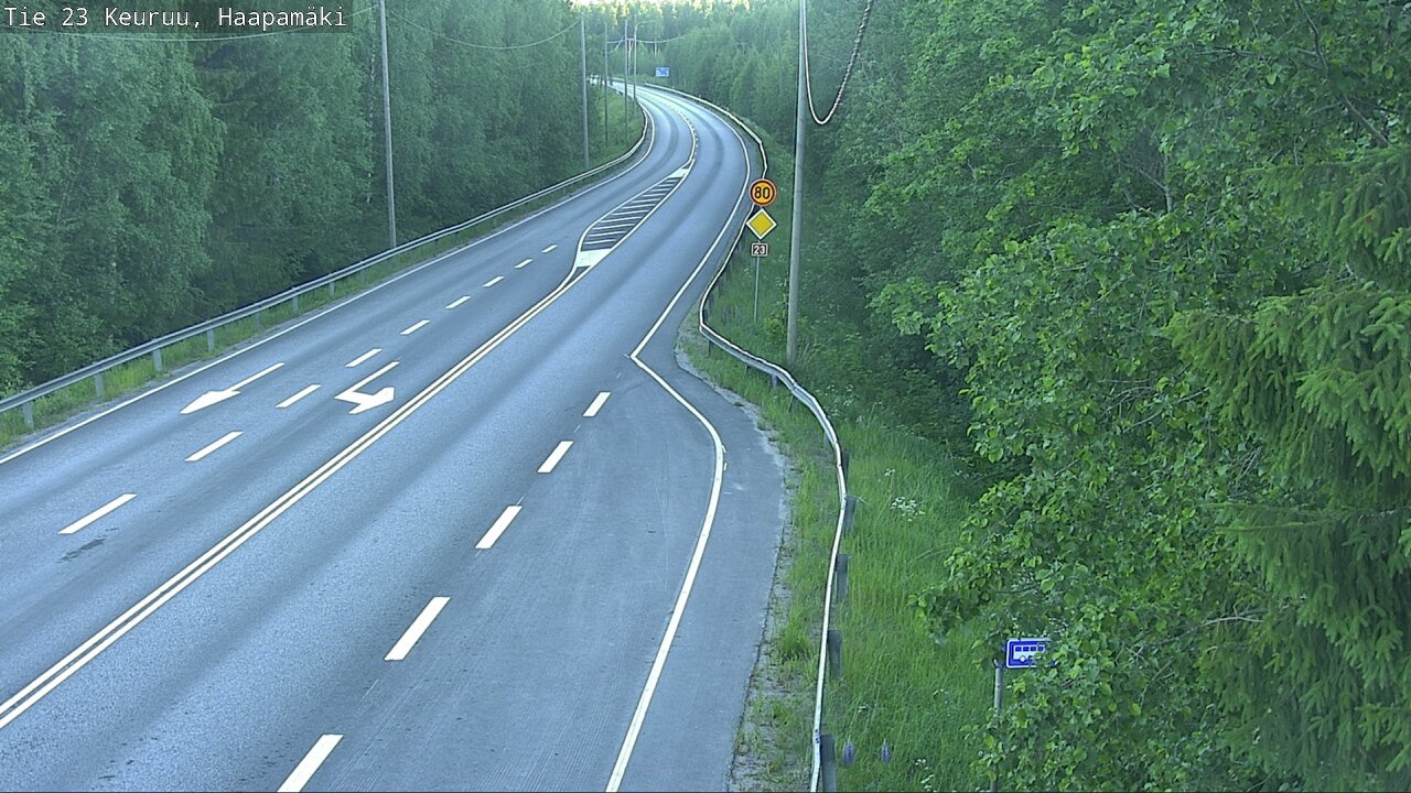 Weather Camera Image Road 23 Haapamäki, Keuruu, Keski-Suomi