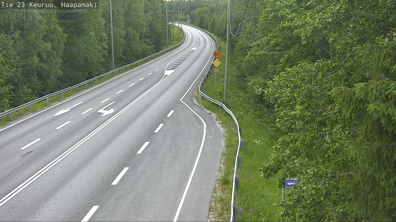 Weather Camera Image Road 23 Haapamäki, Keuruu, Keski-Suomi