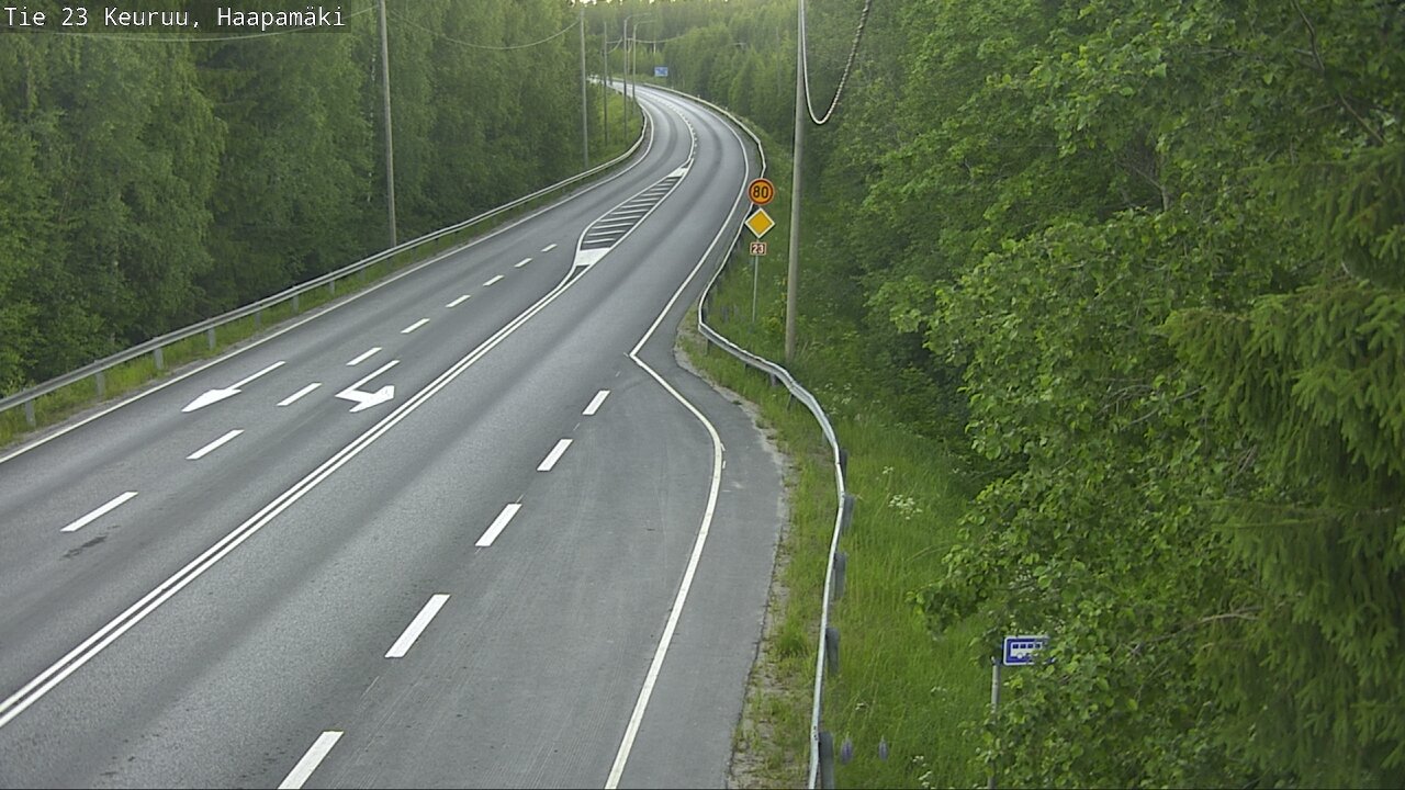 Weather Camera Image Road 23 Haapamäki, Keuruu, Keski-Suomi