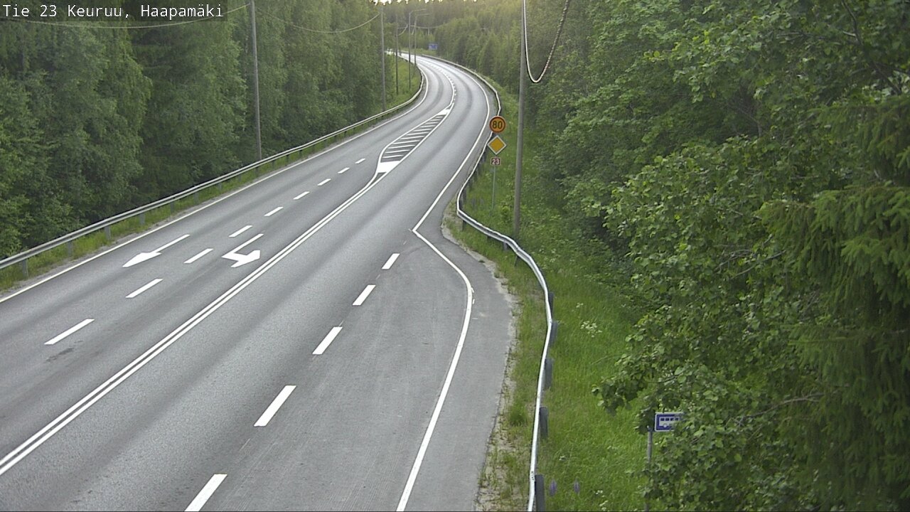 Weather Camera Image Road 23 Haapamäki, Keuruu, Keski-Suomi
