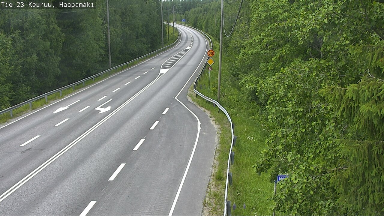 Weather Camera Image Road 23 Haapamäki, Keuruu, Keski-Suomi