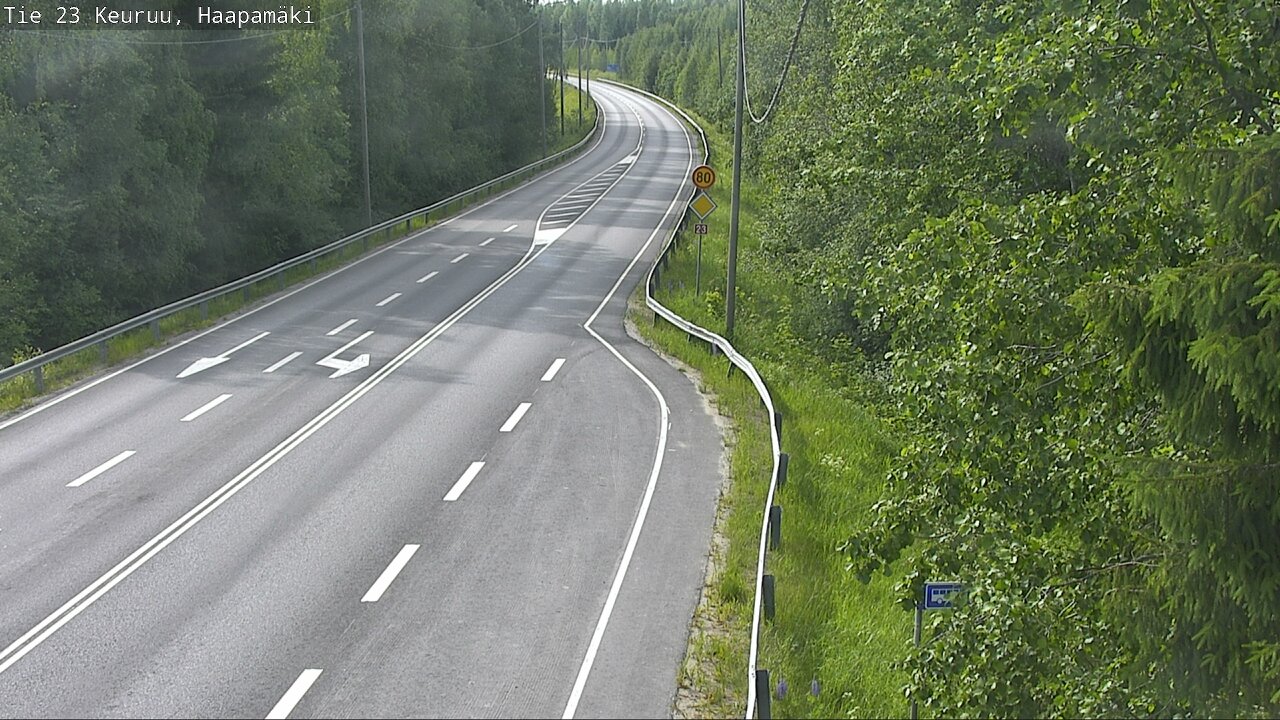 Weather Camera Image Road 23 Haapamäki, Keuruu, Keski-Suomi