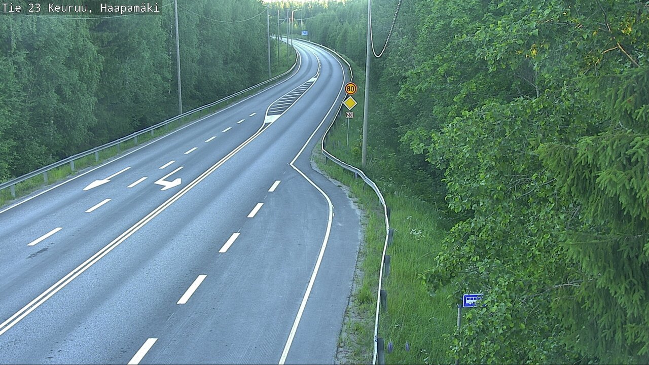 Weather Camera Image Road 23 Haapamäki, Keuruu, Keski-Suomi