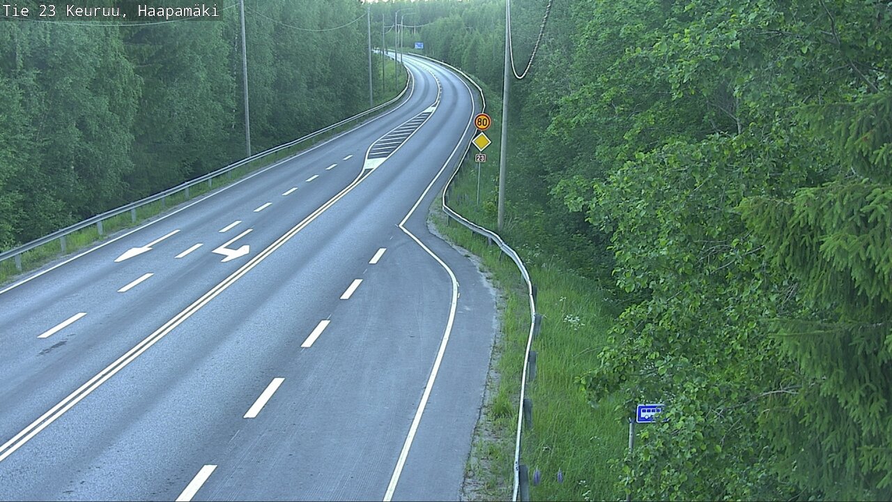 Weather Camera Image Road 23 Haapamäki, Keuruu, Keski-Suomi