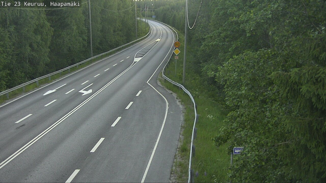 Weather Camera Image Road 23 Haapamäki, Keuruu, Keski-Suomi