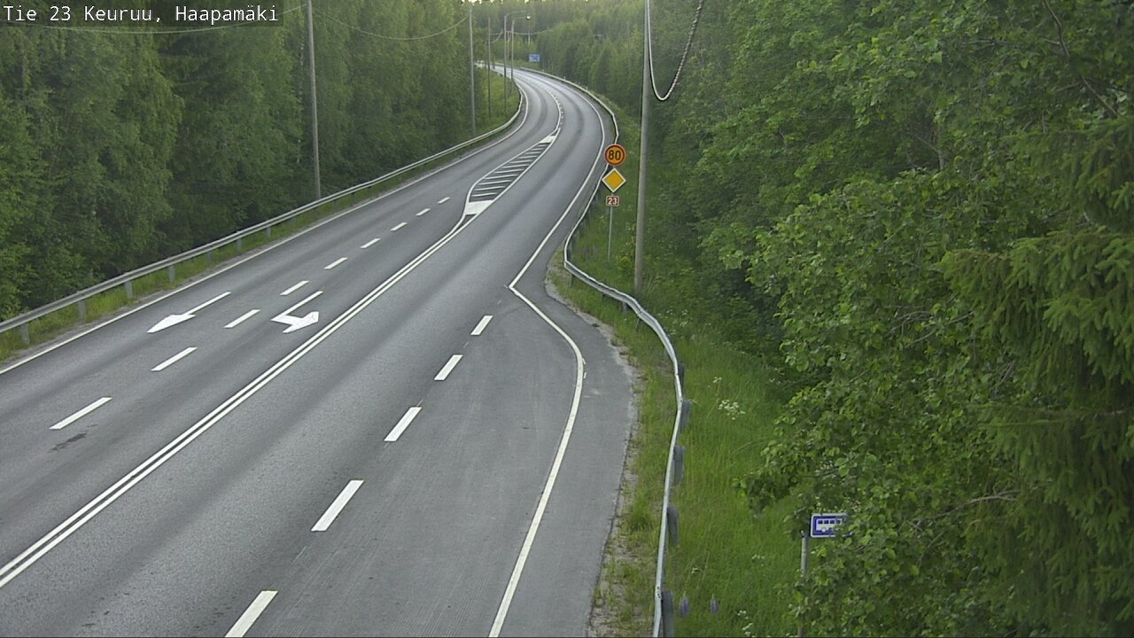 Weather Camera Image Road 23 Haapamäki, Keuruu, Keski-Suomi