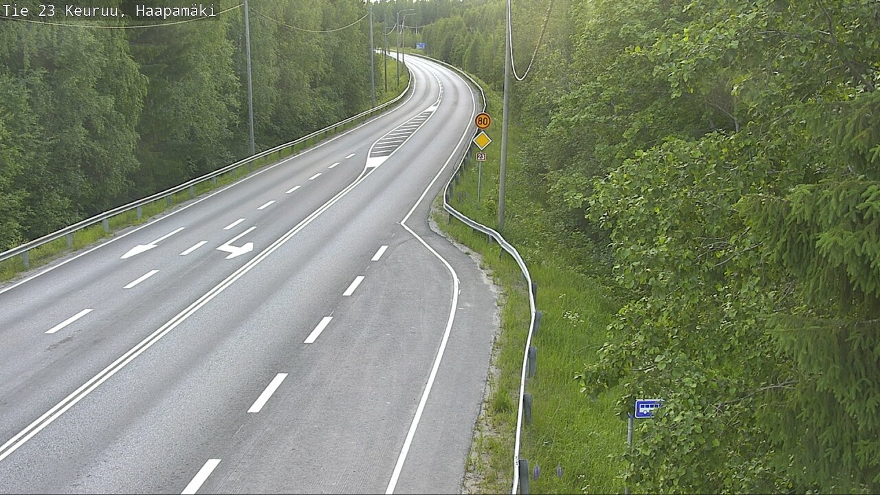 Weather Camera Image Road 23 Haapamäki, Keuruu, Keski-Suomi