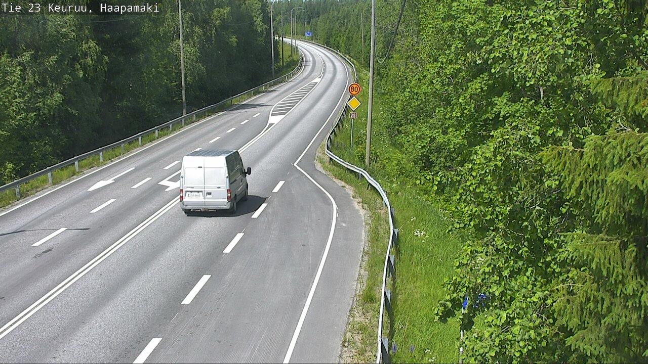 Weather Camera Image Road 23 Haapamäki, Keuruu, Keski-Suomi