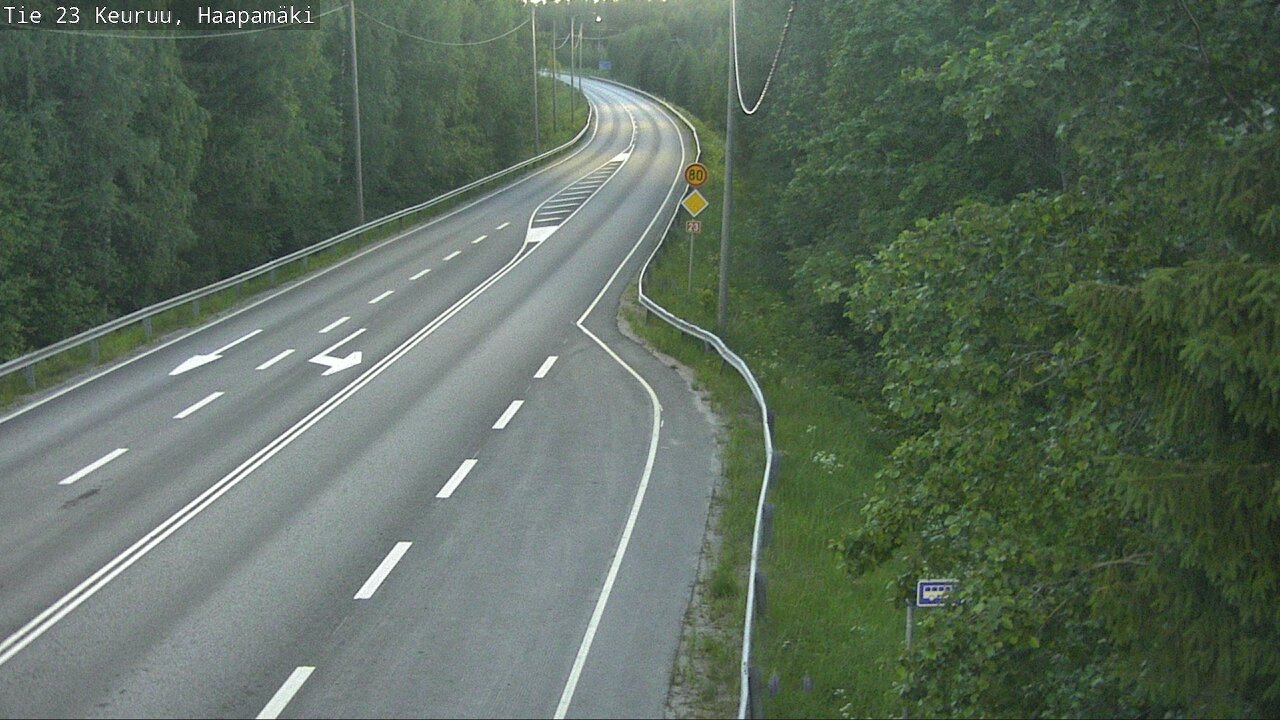 Weather Camera Image Road 23 Haapamäki, Keuruu, Keski-Suomi