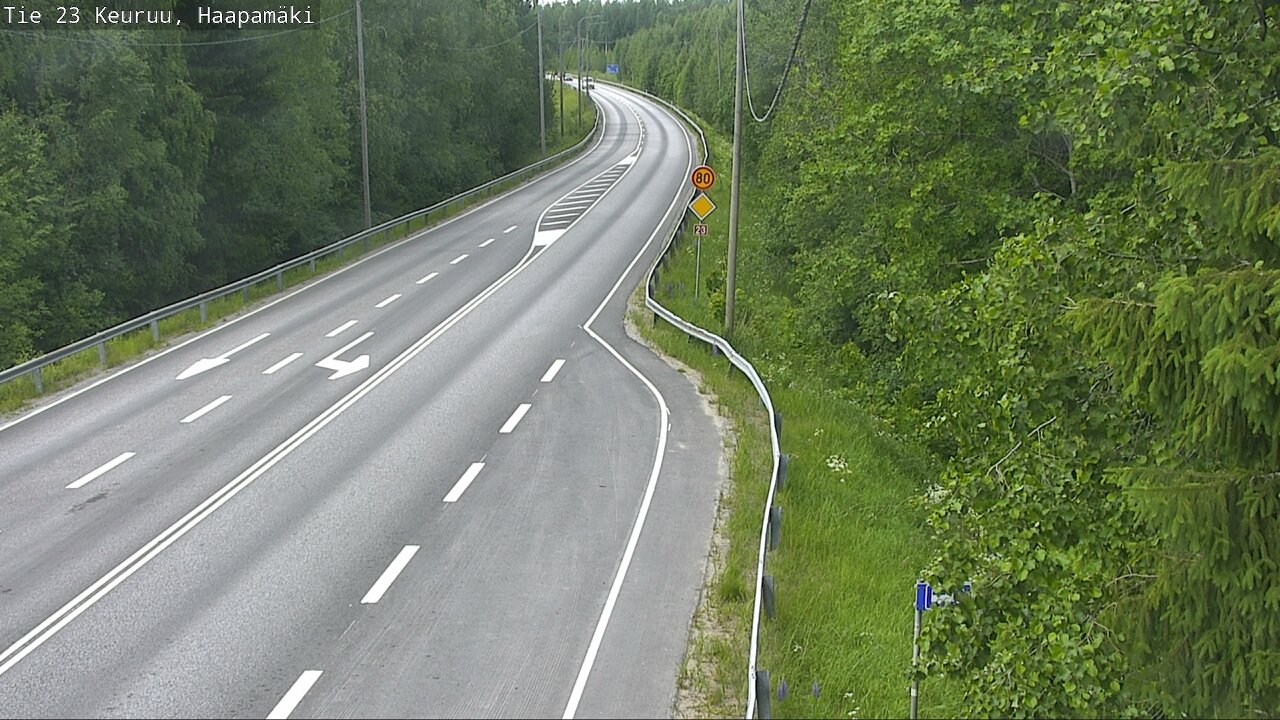Weather Camera Image Road 23 Haapamäki, Keuruu, Keski-Suomi