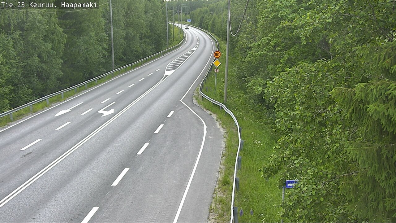 Weather Camera Image Road 23 Haapamäki, Keuruu, Keski-Suomi