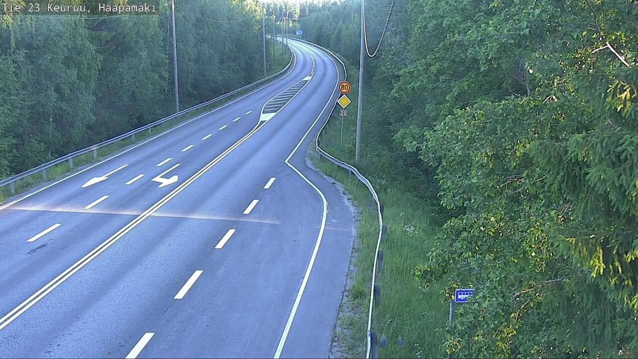Weather Camera Image Road 23 Haapamäki, Keuruu, Keski-Suomi