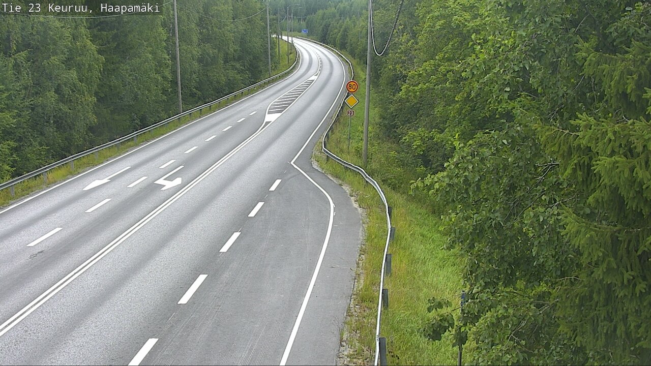 Weather Camera Image Road 23 Haapamäki, Keuruu, Keski-Suomi