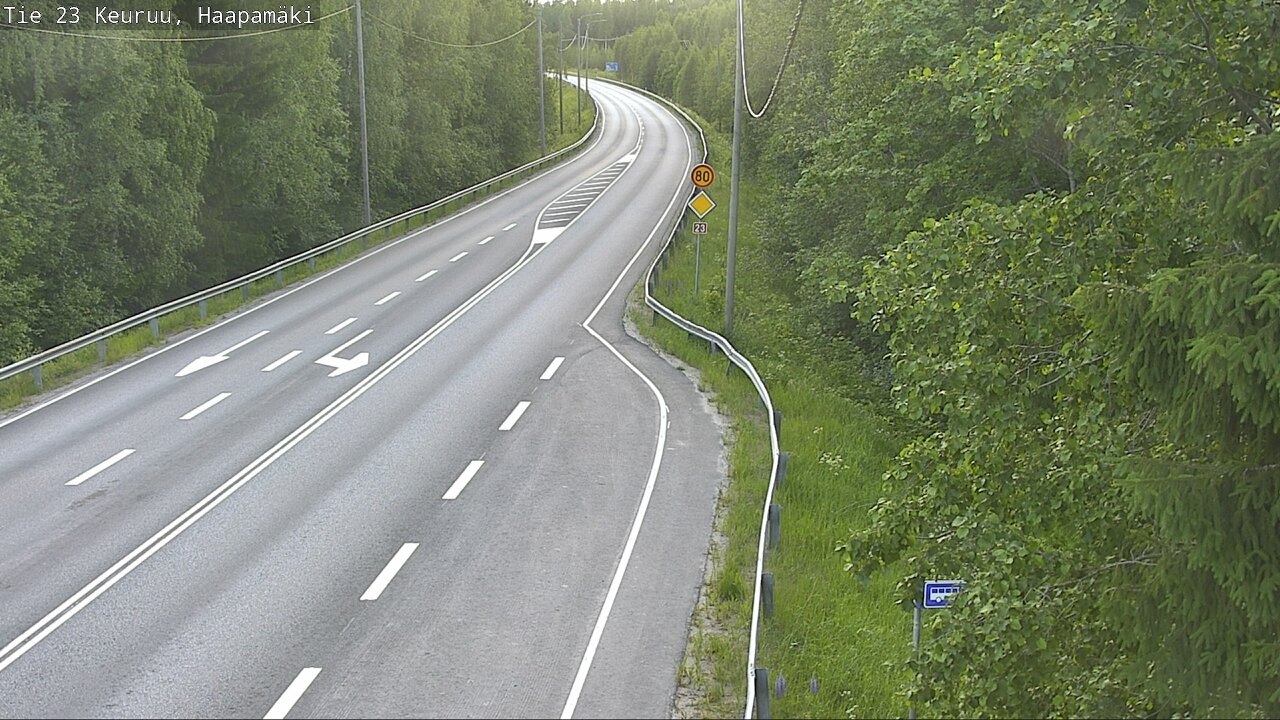 Weather Camera Image Road 23 Haapamäki, Keuruu, Keski-Suomi