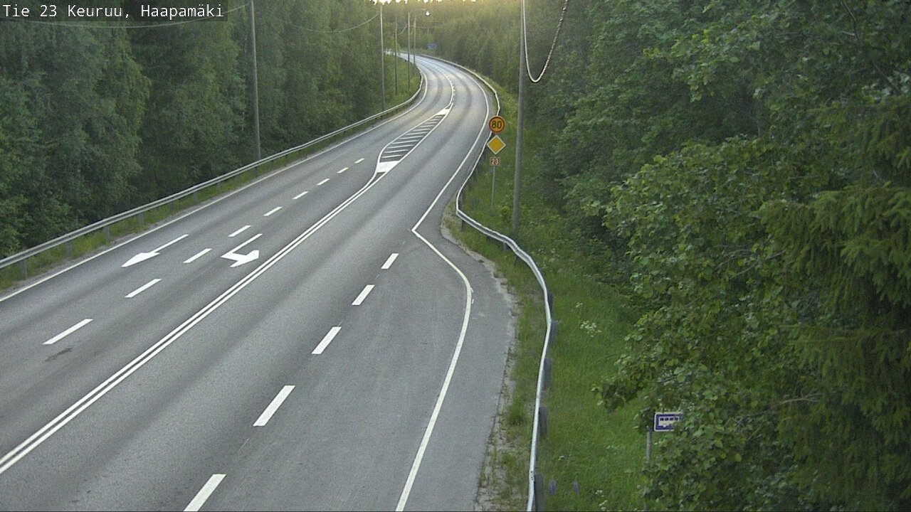 Weather Camera Image Road 23 Haapamäki, Keuruu, Keski-Suomi