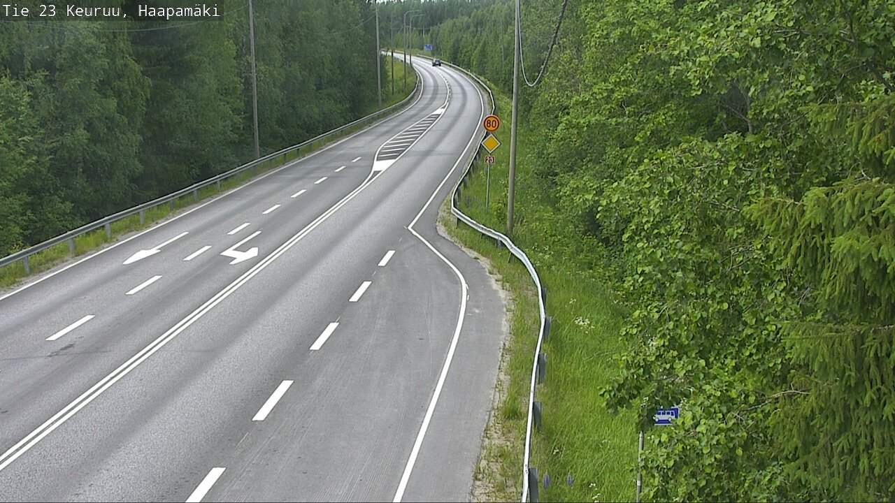 Weather Camera Image Road 23 Haapamäki, Keuruu, Keski-Suomi